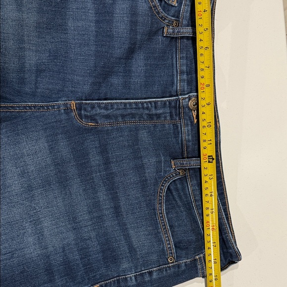 St. John's Bay Women's Straight Leg Jeans - Dark Blue - Picture 5 of 7